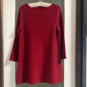 COS Red Wool Blend Dress